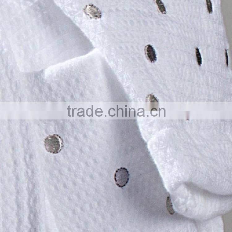 fancy western white cotton bathrobe