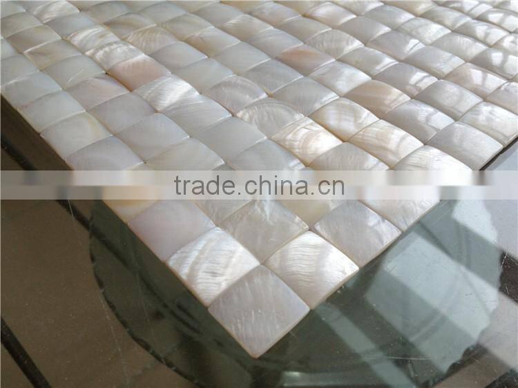 hotel decoration convex nature color material mother of pearls shell mosaic wall tiles