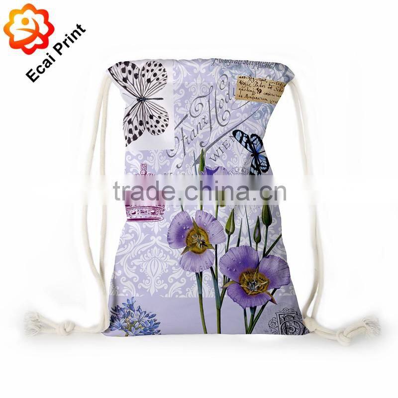 2016 retail custom made sublimation cinch bag