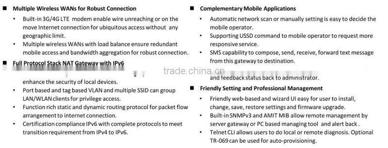 3g / 4g lte cellular wireless network router