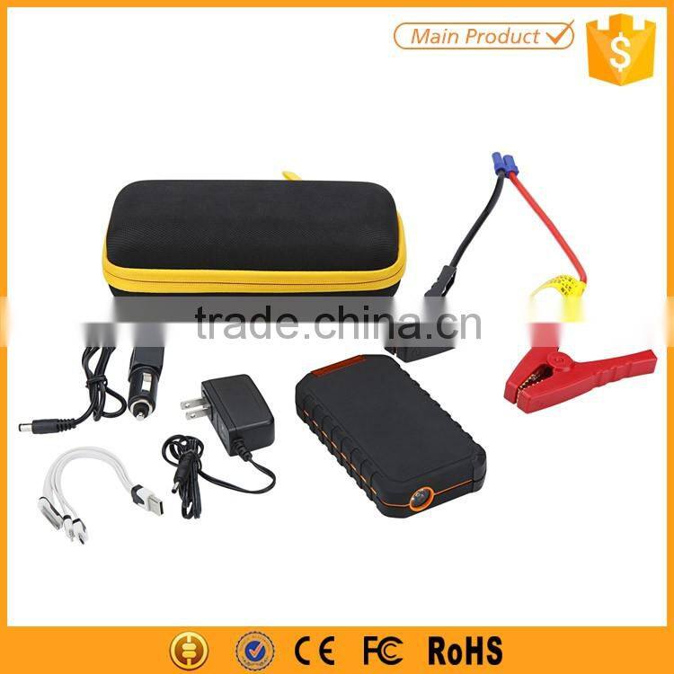 High capacity emergency car jump starter power bank 12000mah