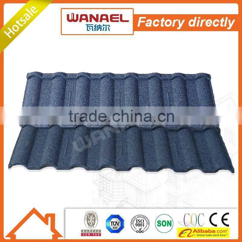 roof tile brown terracotta warehouse wavy metal/stone coated steel roof tile/stone roof sheet