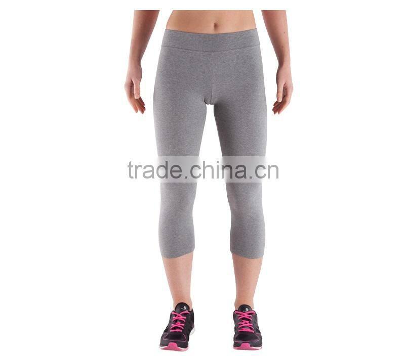 Womens Sexy 95% Cotton 5% Spandex 7/8 Length Fitness Tight Yoga Pants