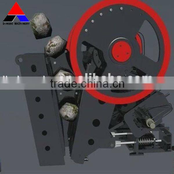 large river rock stones crusher