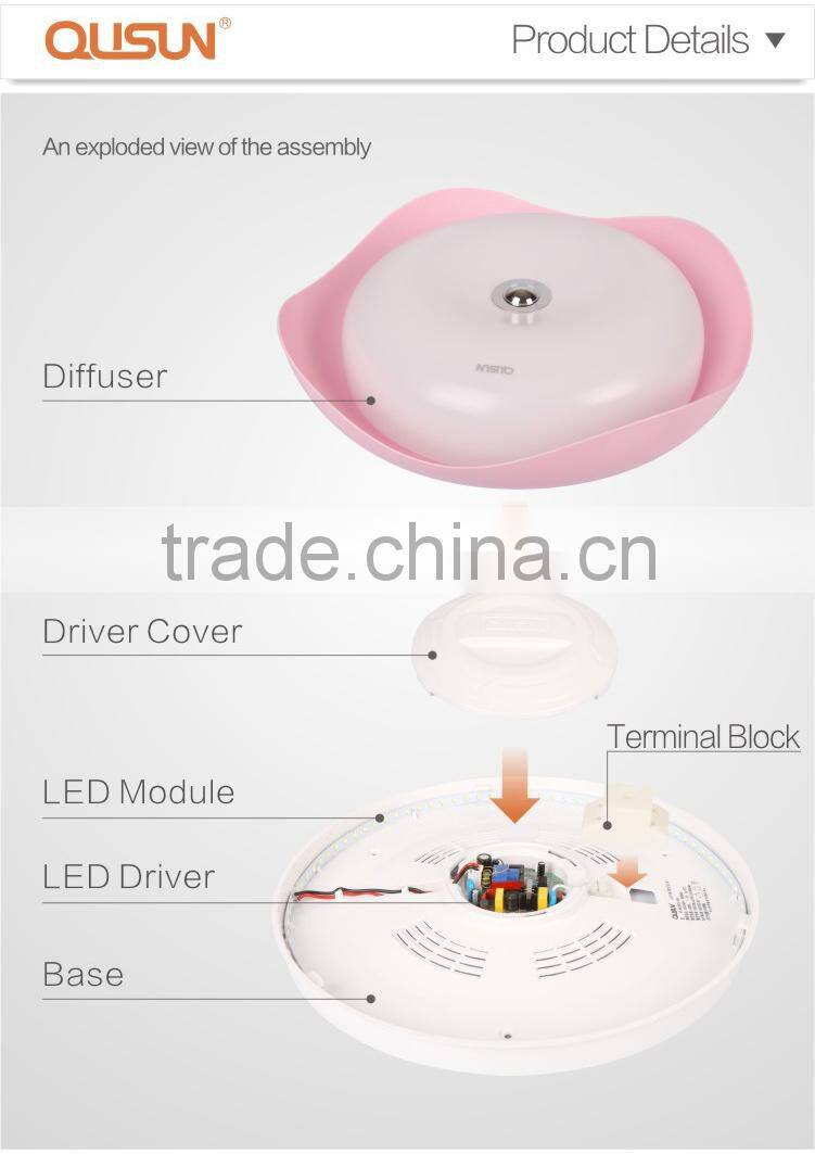 LED Ceiling Lamp 15W 20W, Surface Mounted, CE RoHS,Apple(Pink) series