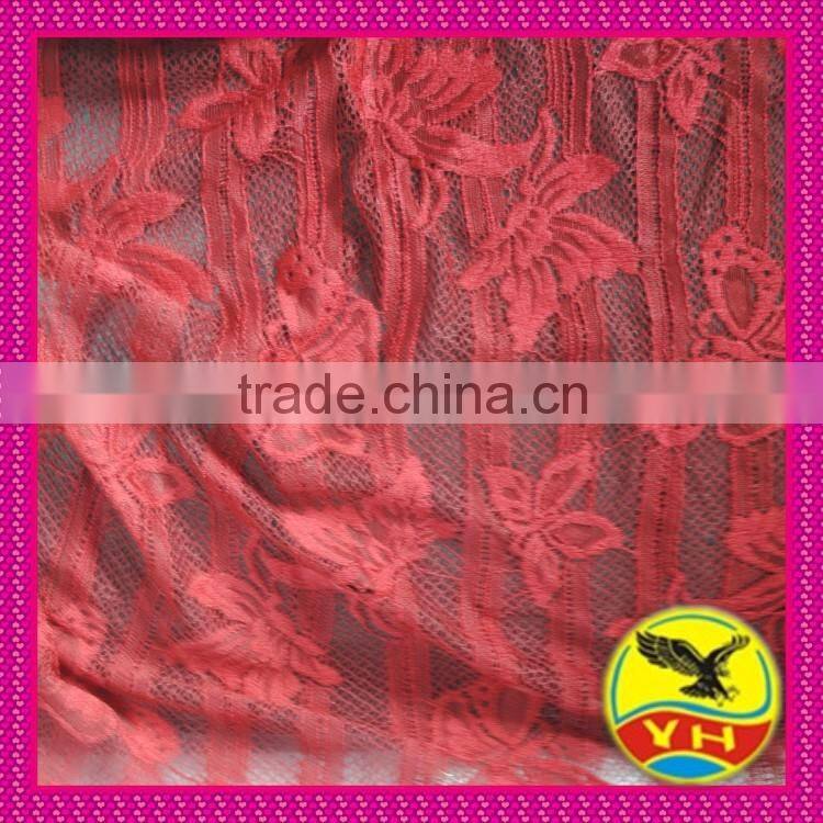 Warp jacquard lace fabric
