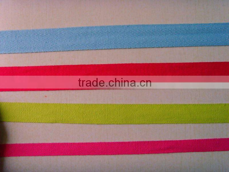 Red coloured natural cotton webbing