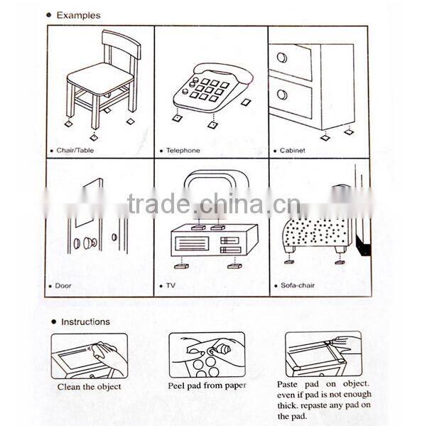 6*5.4mm Buffer Bumper Stop Cushion Glass Foot Cupboard Door Pads Adhesive Silicone Feet Bumper