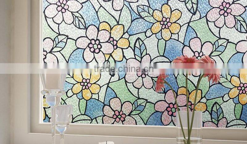 bathroom wall sticker Bathroom glass film grilles static film without glue stickers translucent opaque matte Balcony