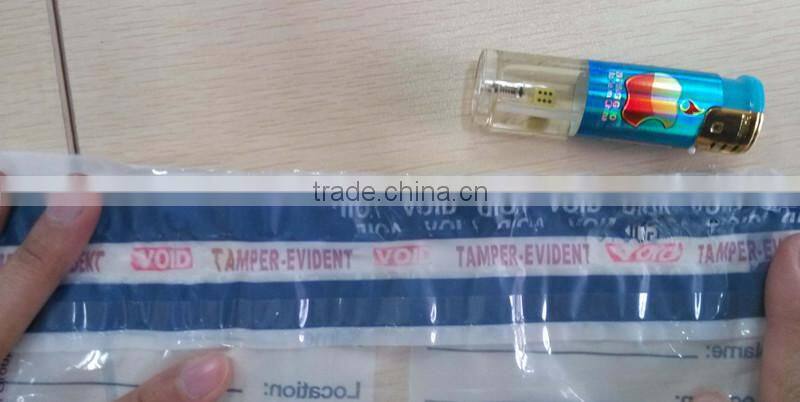 High level security tapes for courier PE bags