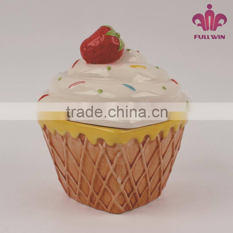 Hand-painted Ceramic Strawberry Boxes
