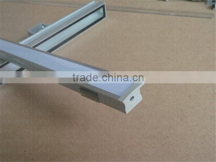 QS-A55 23x8mm Recessed Aluminum LED Profile With Flange linear housing