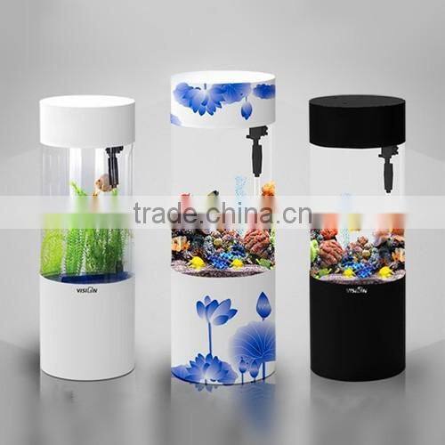 Any design available Luxury LED clear acrylic aquariums wholesale/cylinder acrylic aquarium/cylinder acrylic fish aquarium