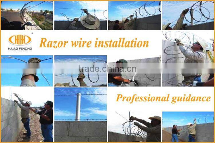 Hot sale high quality razor barbed wire/ military concertina wire