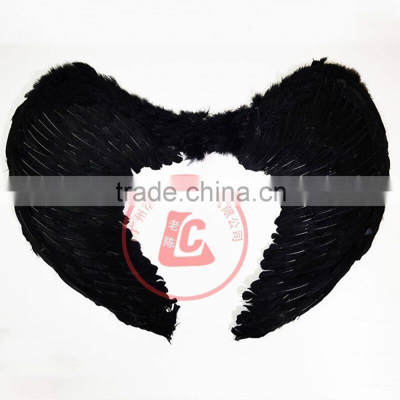 cheap wholesale large black feather angel wings cosplay angel wing