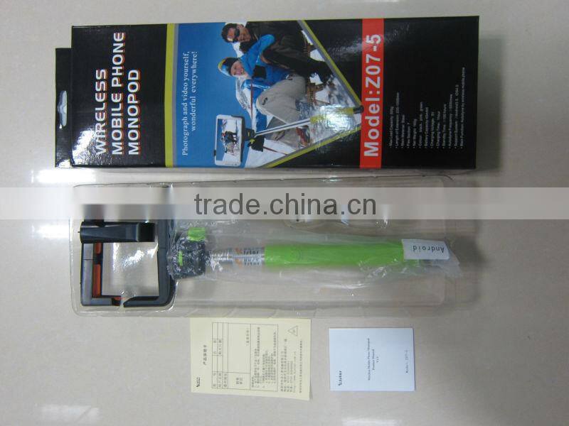 KJstar wireless monopod with universal holder for smart phone Z07-5