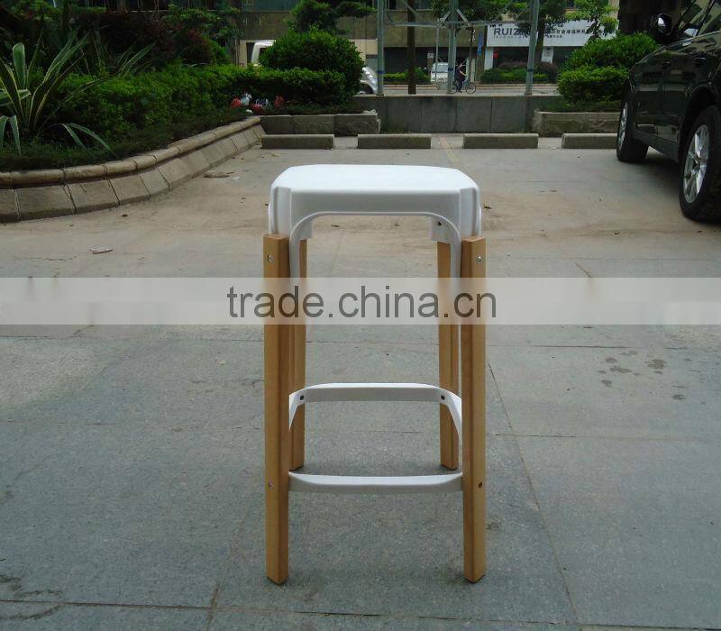ABS Seat Beech Solid Wood Chair DJ-S1007