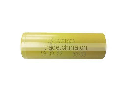 IMR GP 18650 2200mAh 3.6V rechargeable Li-ion battery with flat top