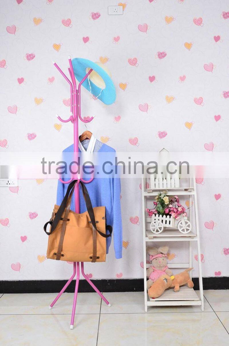 Diy Folding metal standing coat rack