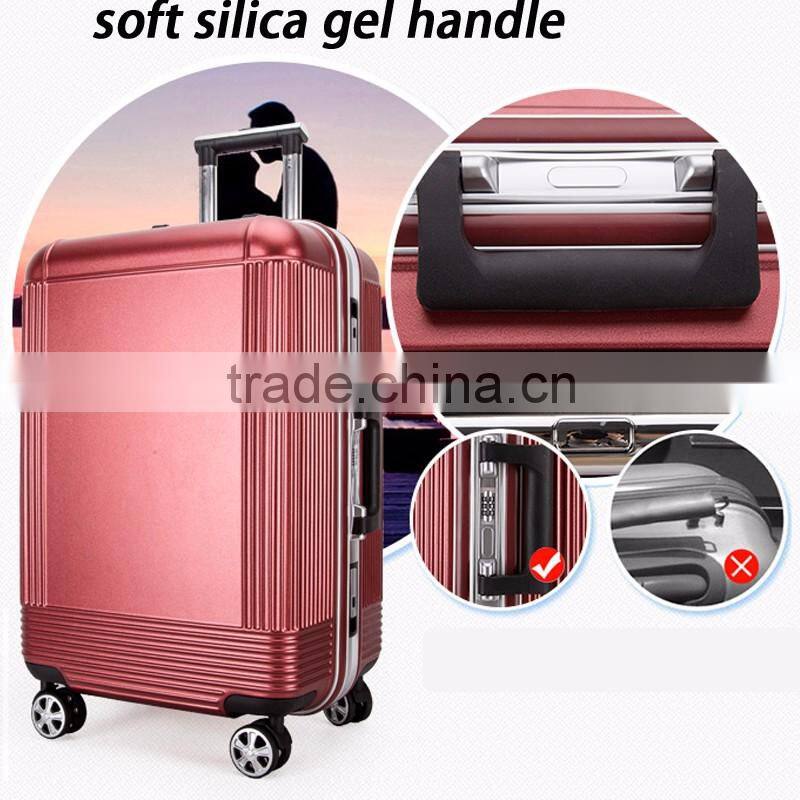 Matting PC Trolley Luggage Aluminum Frame Luggage
