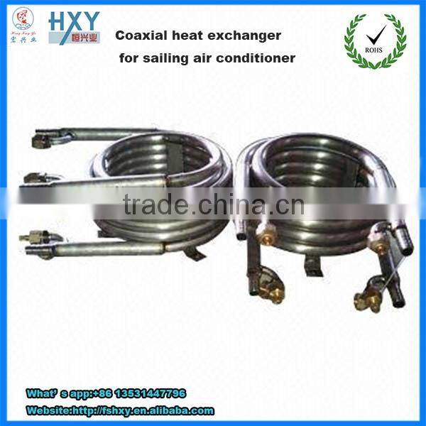 Titanium plain tube evaporator for sea water