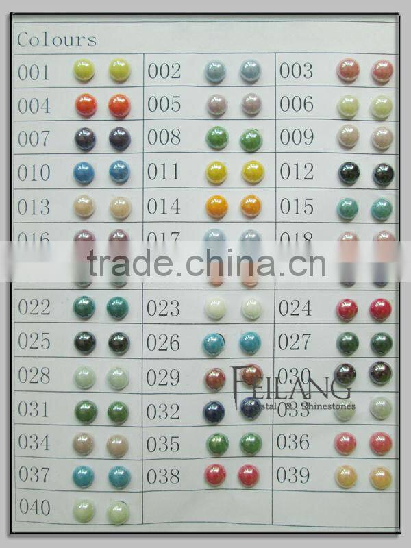 Top shiny half round acrylic pearl