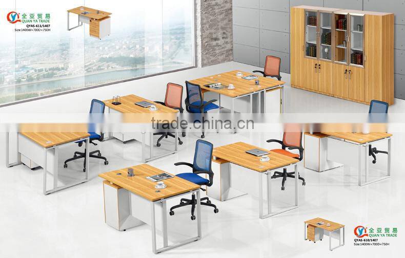 Quanya modern wooden furniture computer desk table office desk small staff desk
