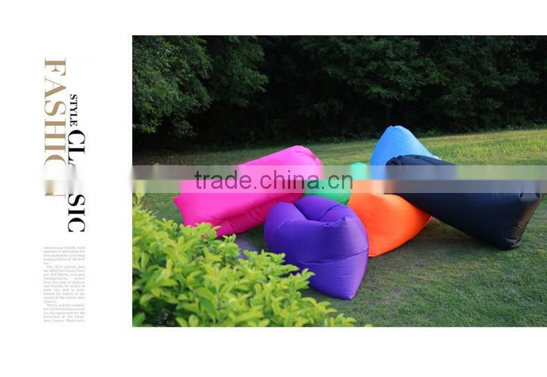Outdoor Lazy hangout Air foldable sleeping bag/ bed
