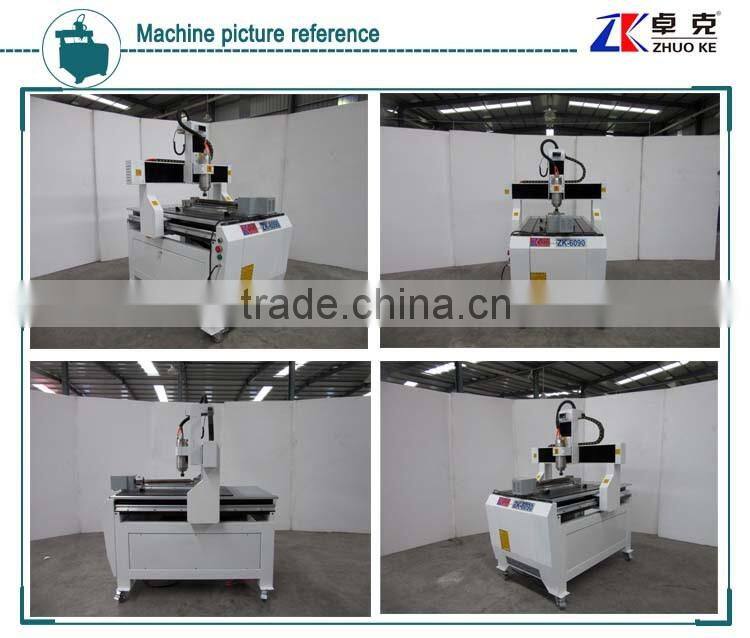 4 axis 6090 mini cnc router mdf engraving machine Z 200mm ZK-6090 600*900mm