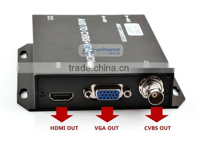Signal to HDMI/VGA/BNC With 720P/80P 25/30Hz US/EU/UK/AU Plug Black HD AHD Video Converter