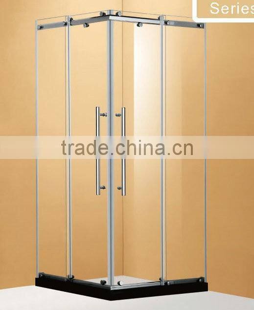 Stainless steel square framless door BE0842