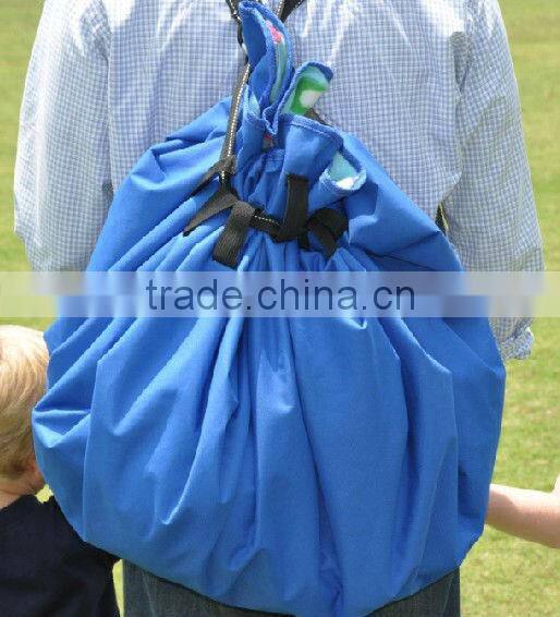 Funny waterproof multifunctional picnic bag/picnic mat/blanket mat