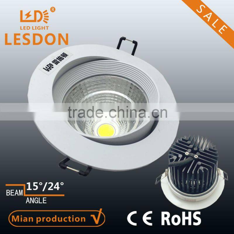 Hot!!! 2x25W square COB recessed led grille downlight directional adjustable led lights