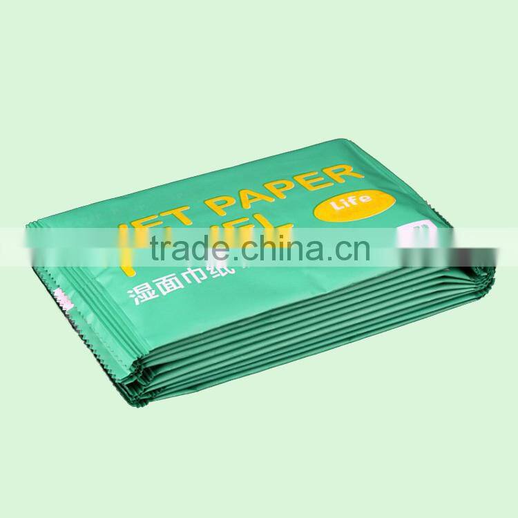 One Piece Individual Wrapped Cleaning Wet Wipe Tissue