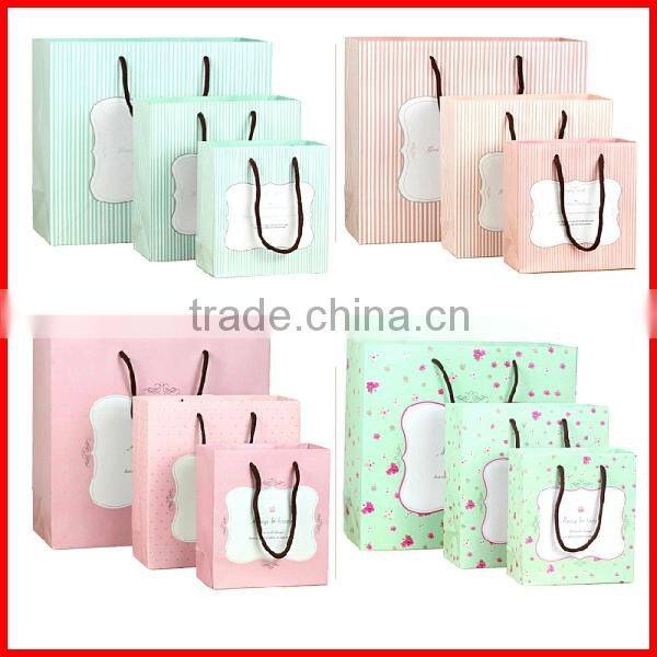 Hot Delicate Printing Gift Card Paper Bag Packing Wholesale