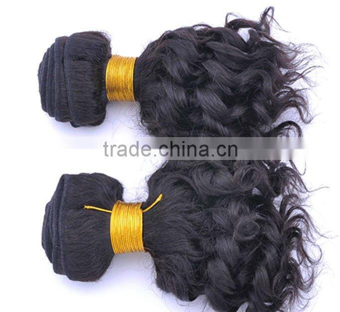 100% pure human hair 8 to 28 inch natrual color black and more color blonde deep wave hair weft