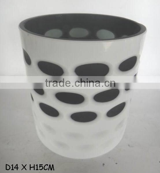 Glass candle holder for tealight, votive, Halloween decoration