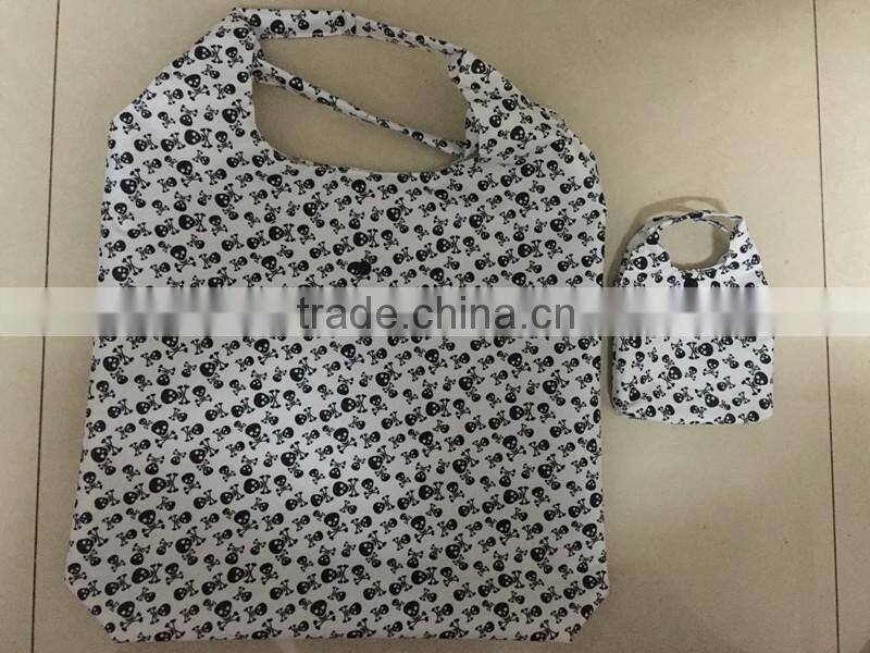 Factory OEM Folding shopping bags/ foldable polyester bag/cute foldable bags