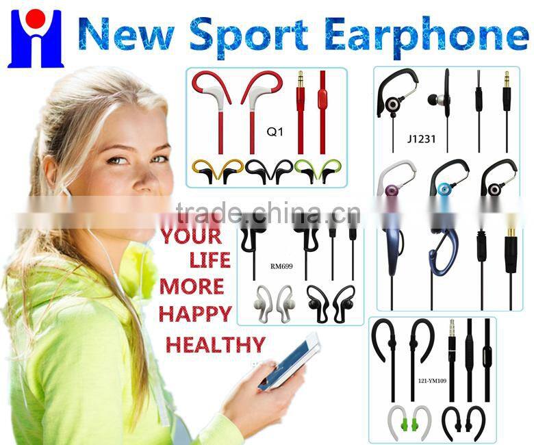 Cheap Radio earhook earphone/headphone with Mic