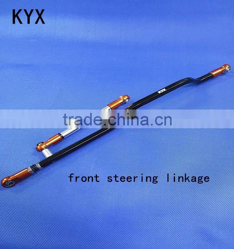 kyx rock climbing car billet machined alloy front steering linkage for axial wraith