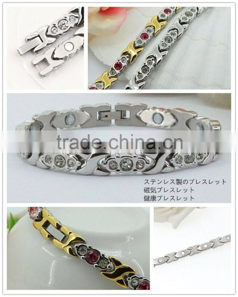 Romantic Magnet Stone Bracelets with Zircon for Women and Ladies