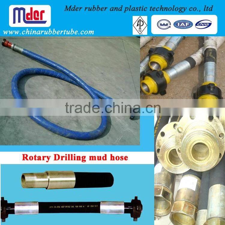 Working pressure 5000PSI API 4sp rotary drilling steel wire reinforced bop rubber hose