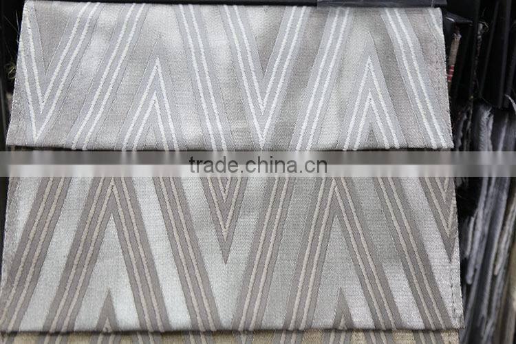 Latest curtain fashions conference room jacquard stripe curtains drapery