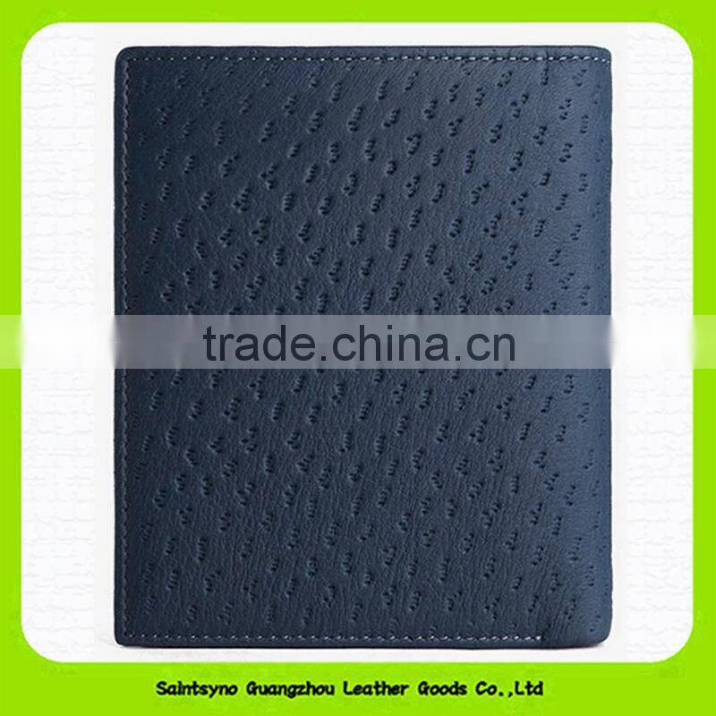 15609 High-end classical rfid blocking fashion business genuine leather men wallet
