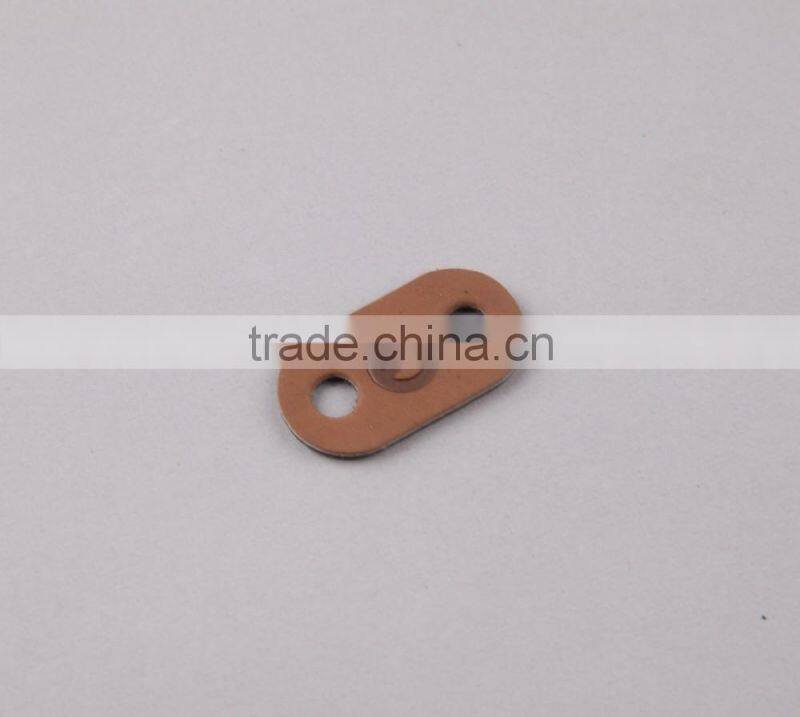 Color PU Leather Label with Custom Logo Backpack Pig Nose Leather Cord End Stoppers