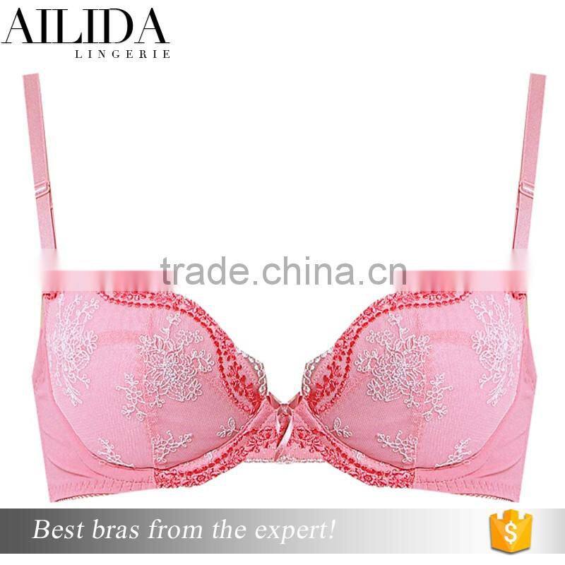 Wholesale Lady Sexy Push-up Underwire Bras 3/4 Cup Bra and Panties Match