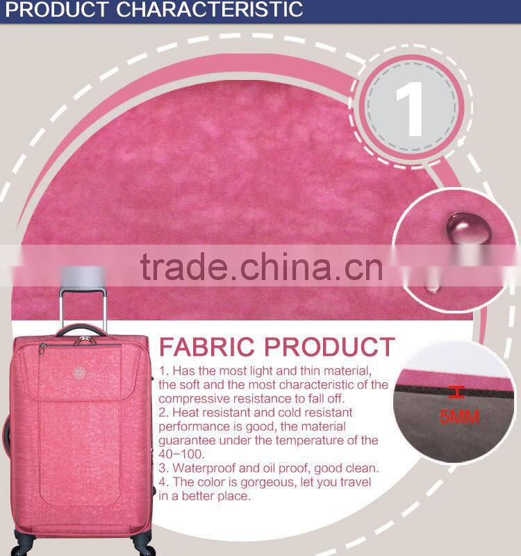 2016 new style ladies travel bags and eminent luggage price for wholesale