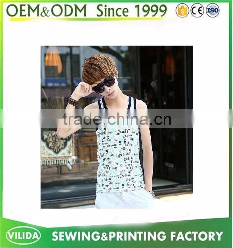 Mens Cheap Dry Fit Sublimation Bulk Loose Tank Tops OEM