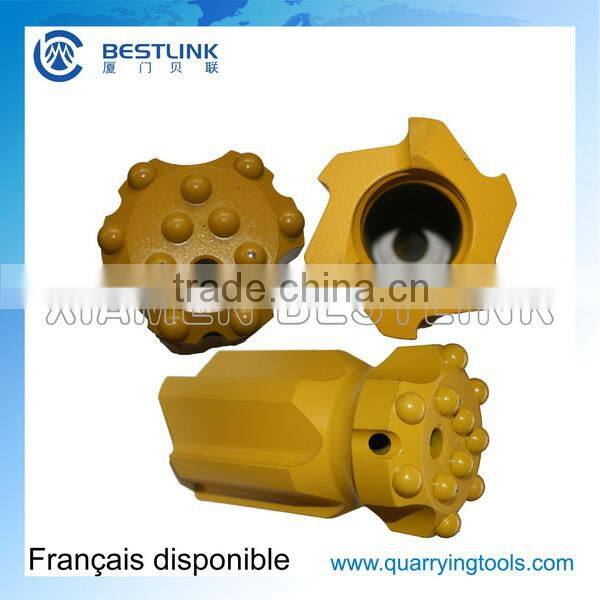 D32mm D34mm China Tapered&Threaded button bit for rock drilling