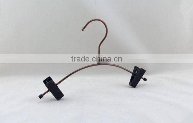 Creative Copper Metal Clips hanger for Pants, Wire Skirt Hanger